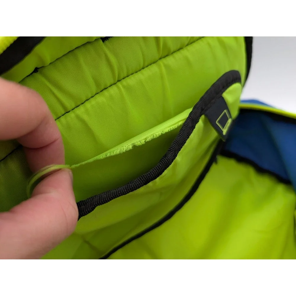 Adidas LoadSpring Backpack Blue Black Neon Yellow Multi Pocket Laptop Bag